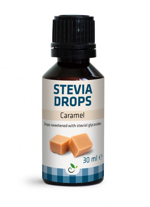 Hovedbilde Stevia drops Caramel, 30 ml