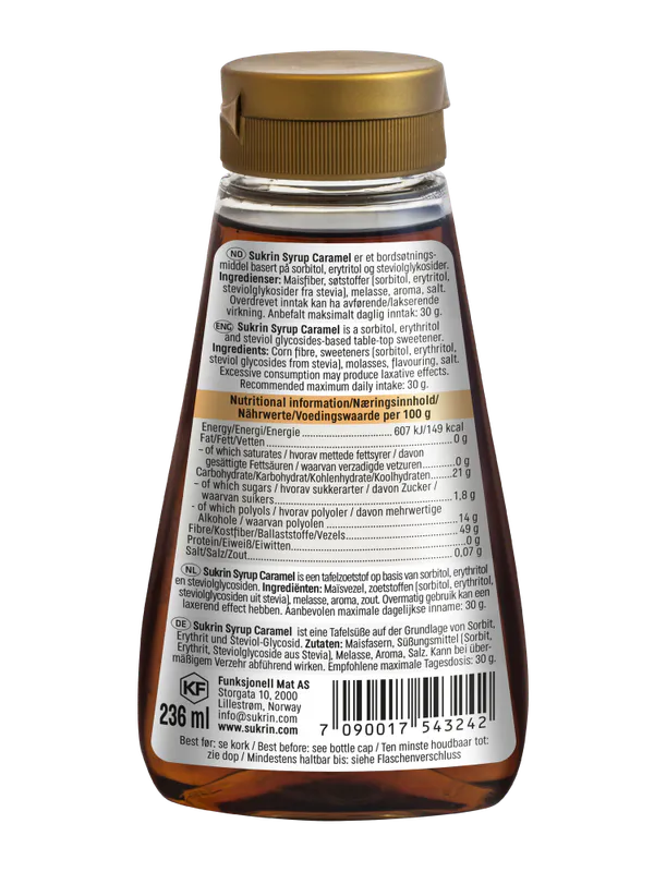 SukrinSirup Caramel, 325 g